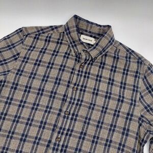 Taylor Stitch The JACK Plaid Shirt‎ Mens 38 Button Up Long Sleeve Pocket ORGANIC